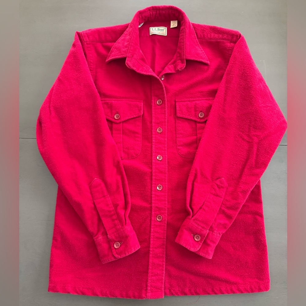 Vintage classic L.L. Bean Red Chamois Cloth Shirt